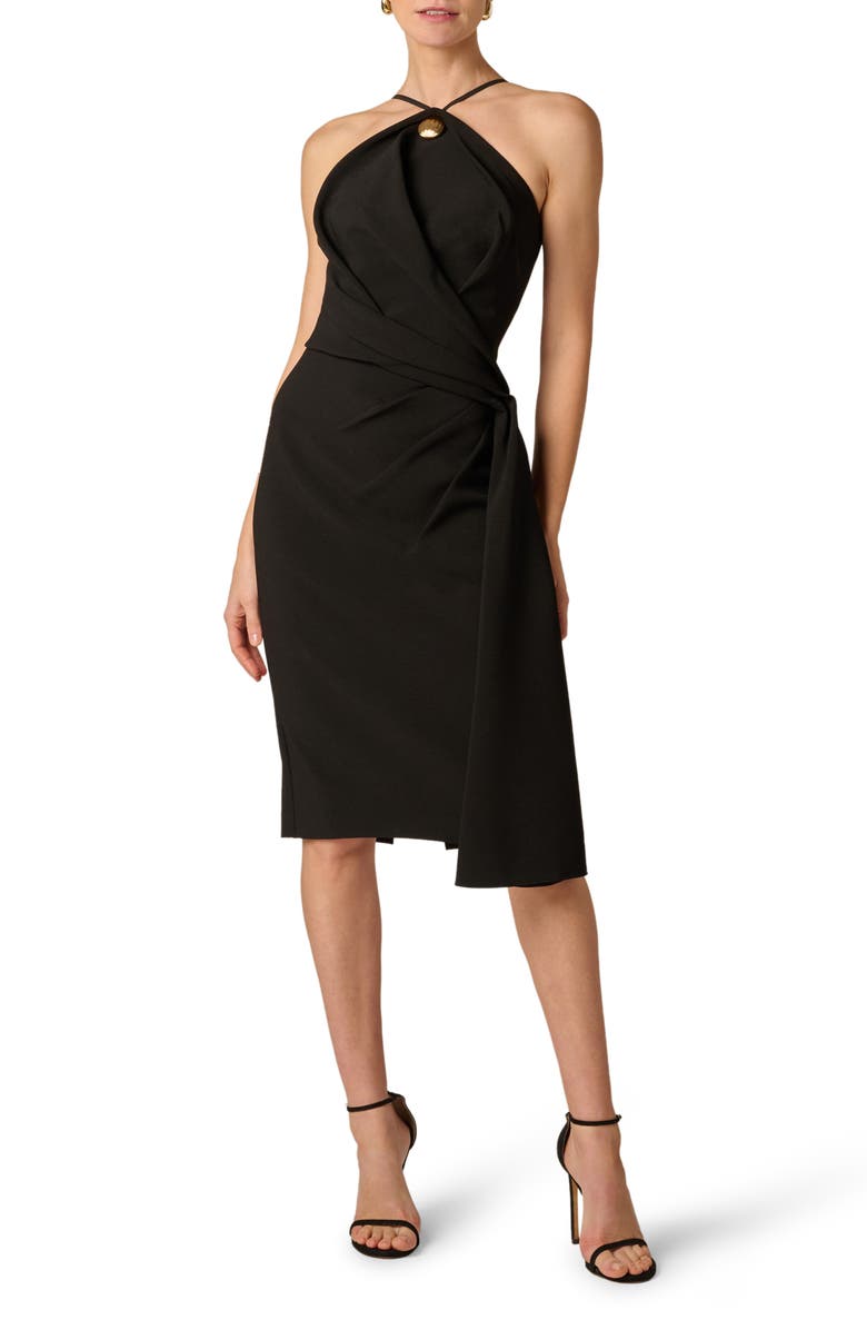 Aidan Mattox Crepe Sheath Dress, Main, color, 