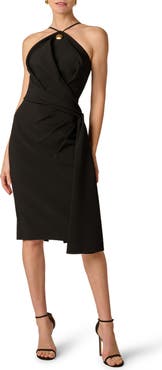 Aidan Mattox Crepe Sheath Dress