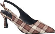 French Connection Brenna Plaid Kitten Heel