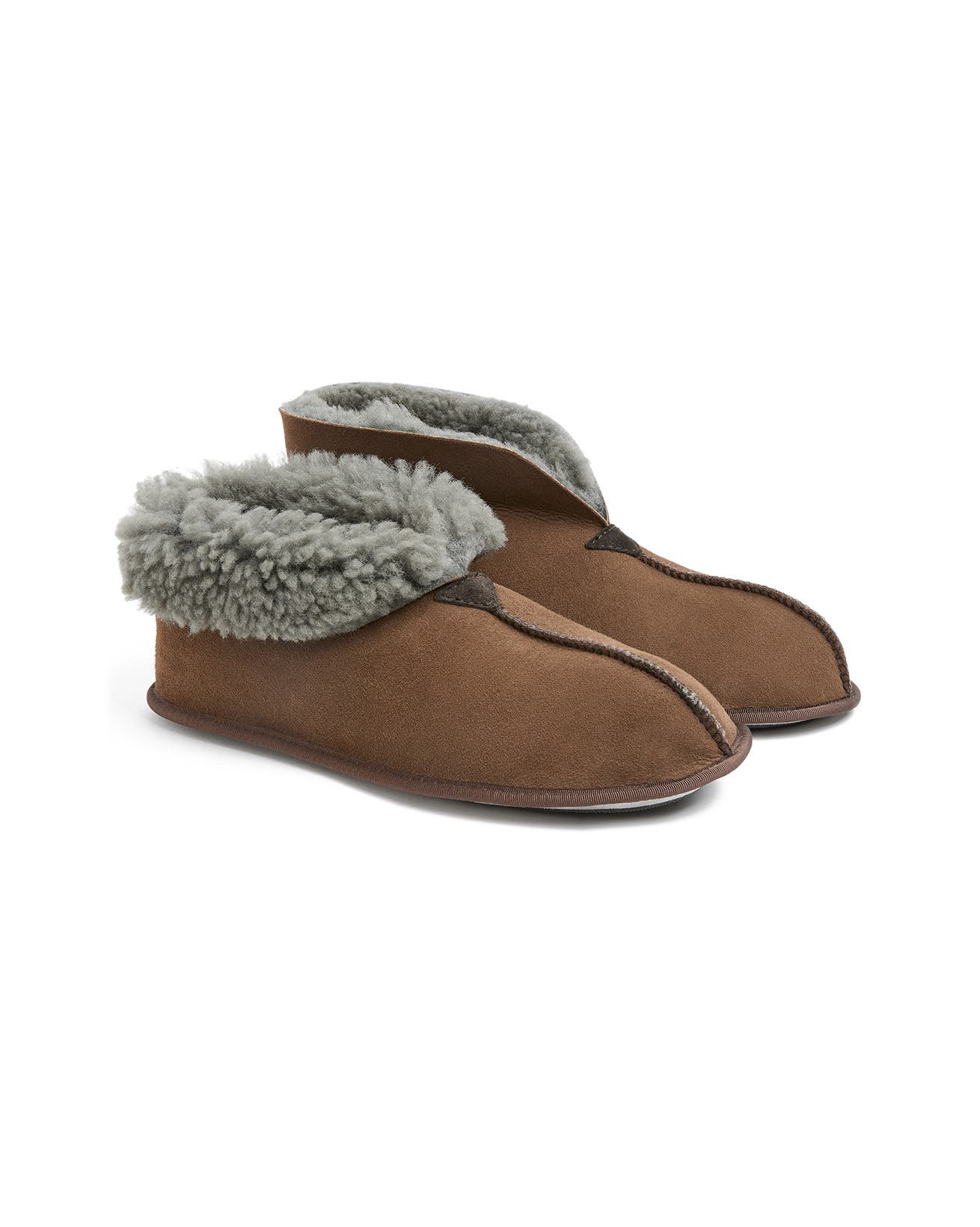 Celtic & Co. British Soft Sole Bootee Slipper, Alternate, color, Khaki