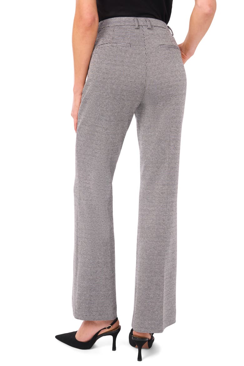 Houndstooth Flare Leg Pants, Alternate, color, BLACK TONES