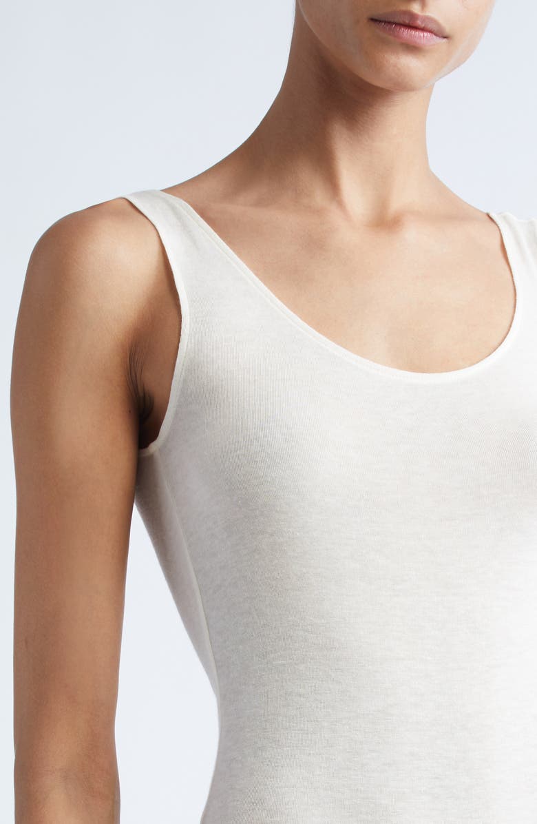 GIA STUDIOS Amour Tank Bodysuit, Alternate, color, Cream