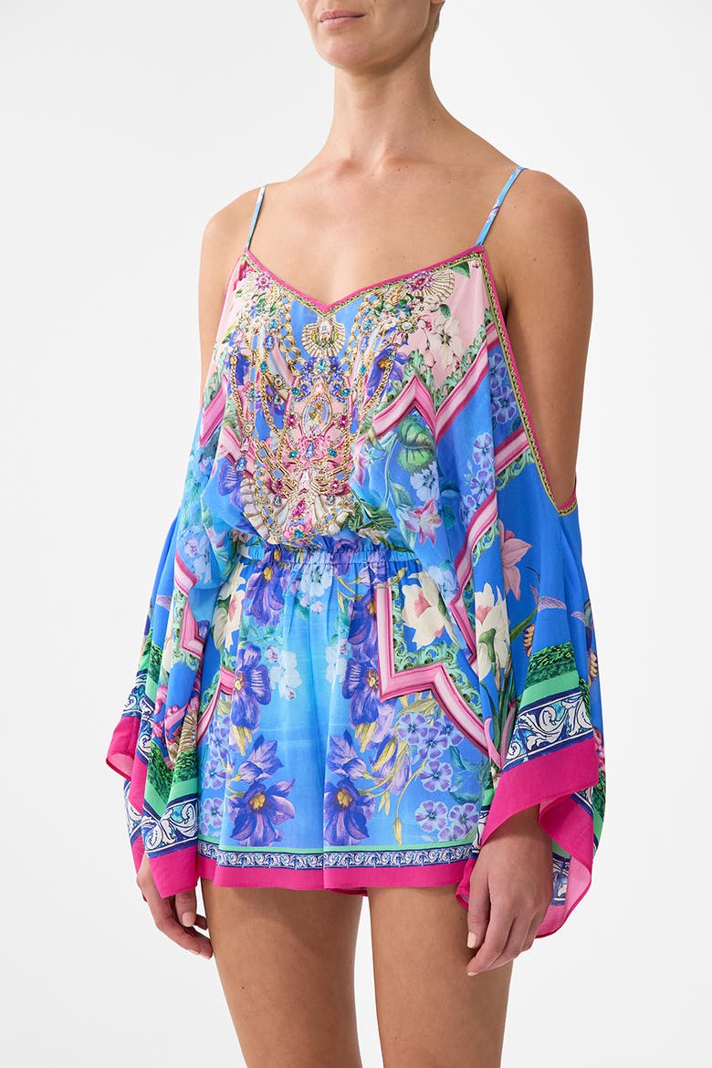 Drop Shoulder Playsuit Spirit Of Santa Maria, Alternate, color, Spirit Of Santa Maria