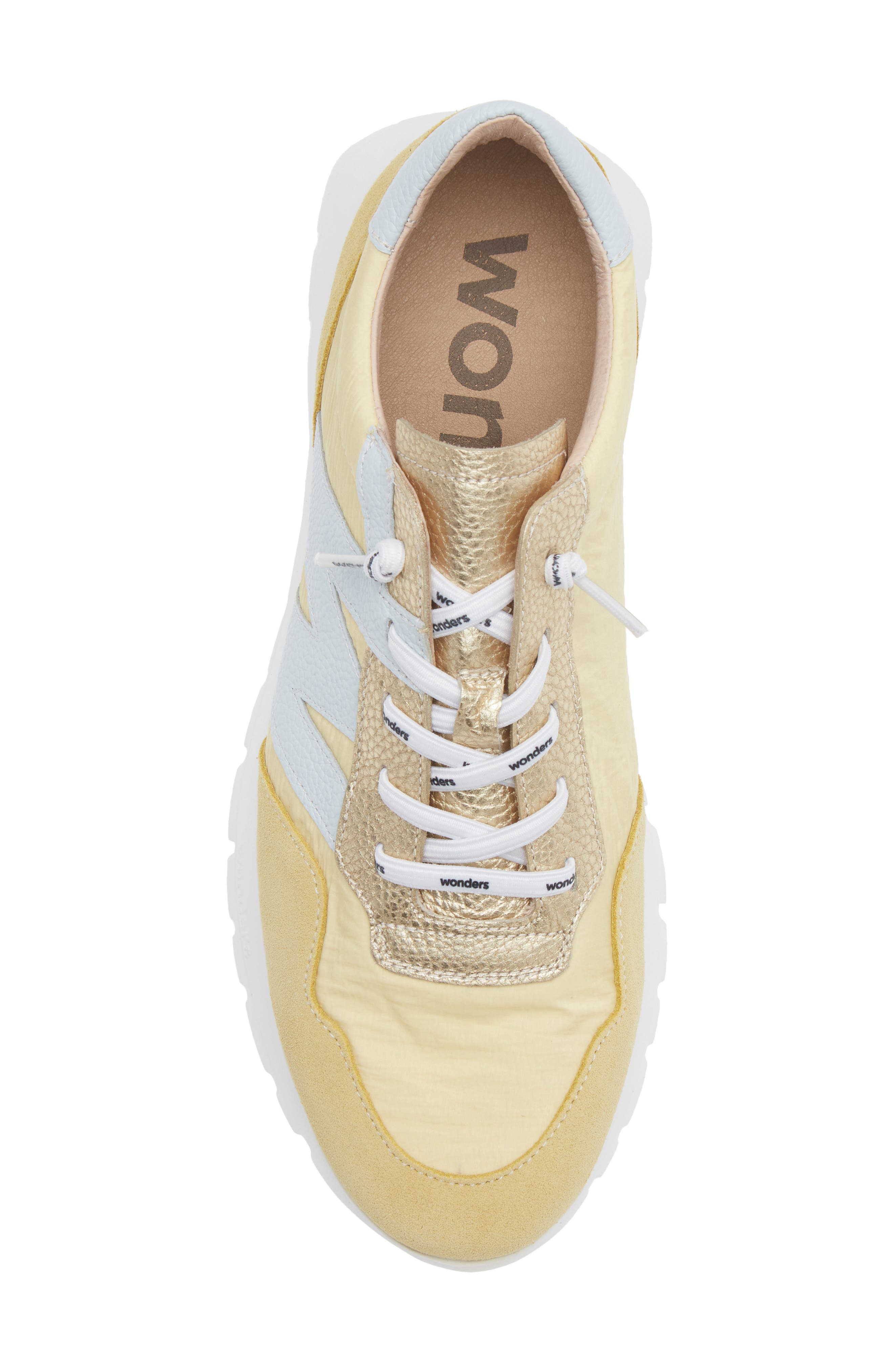 Wonders Lace-Up Platform Sneaker, Alternate, color, Vanilla/ Aura