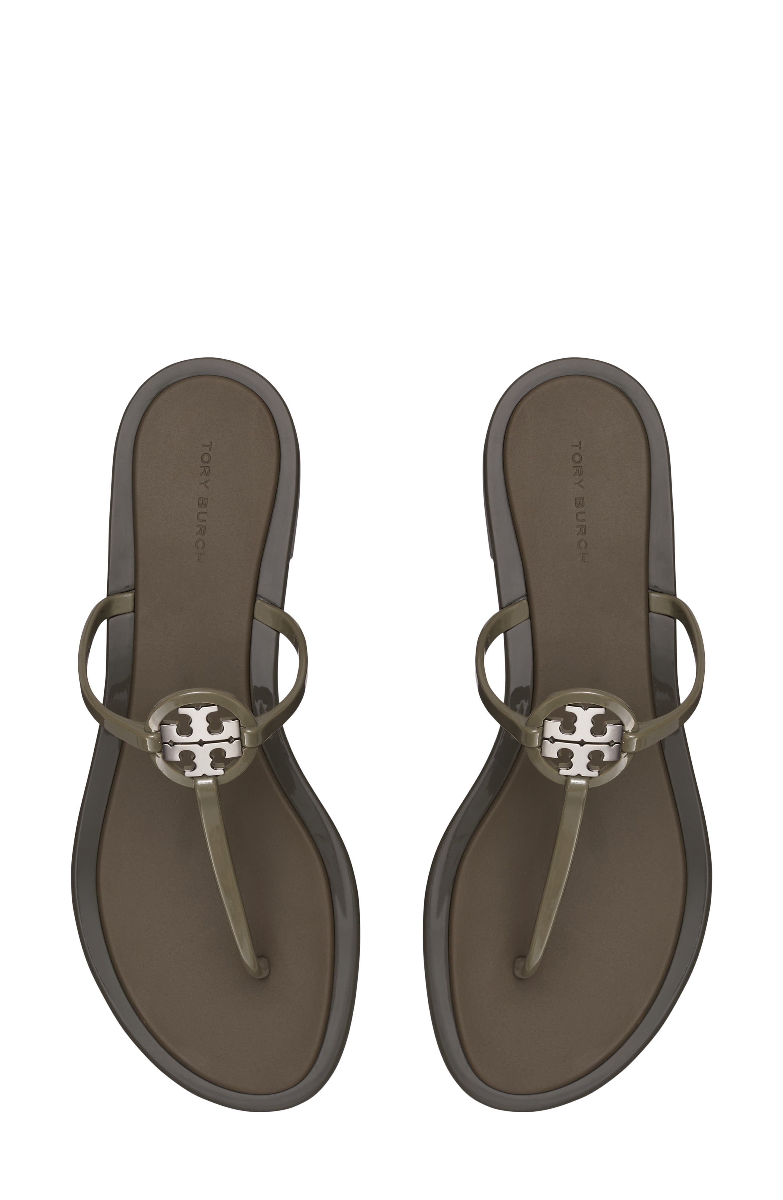 Mini Miller Jelly Thong Sandal, Alternate, color, NEW LECCIO / SILVER