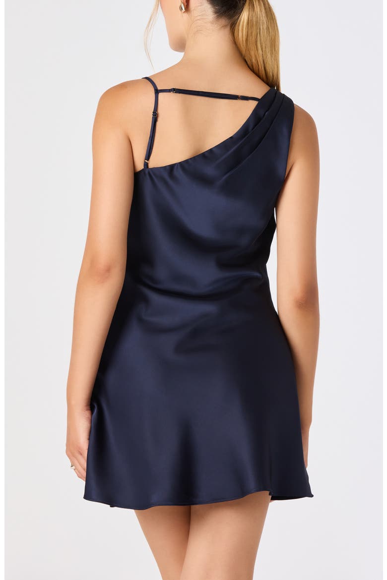 Bernice Cowl Neck Minidress, Alternate, color, NAVY