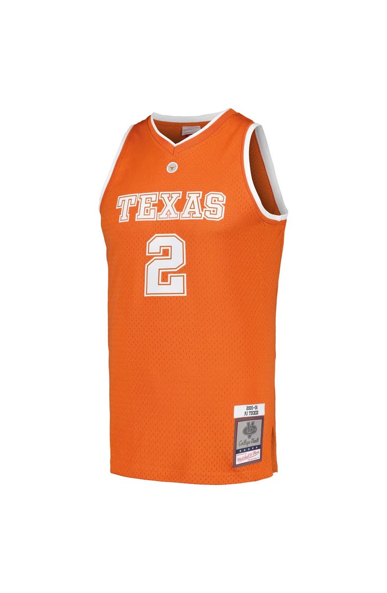 Mitchell & Ness Men's Mitchell & Ness PJ Tucker Texas Orange Texas Longhorns 2005/06 College Vault Player Swingman Jersey, Alternate, color, 