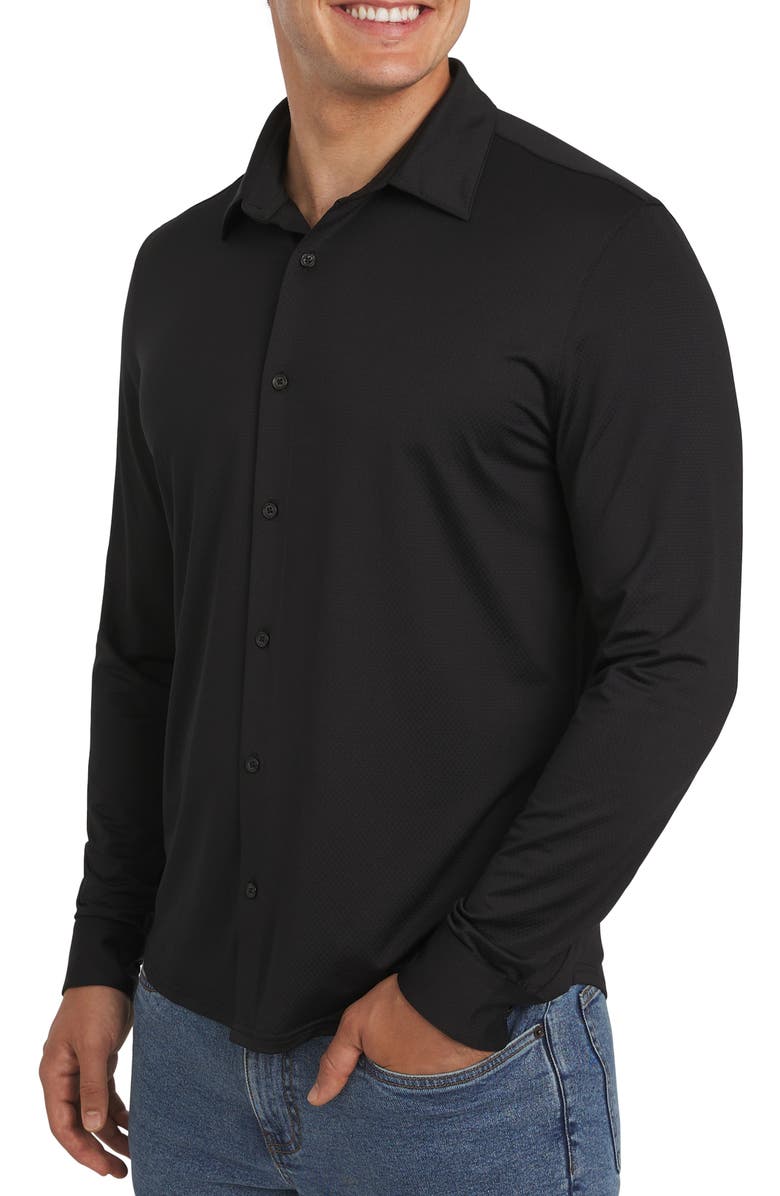 DKNY SPORTSWEAR Howard Button-Up Shirt, Alternate, color, Black