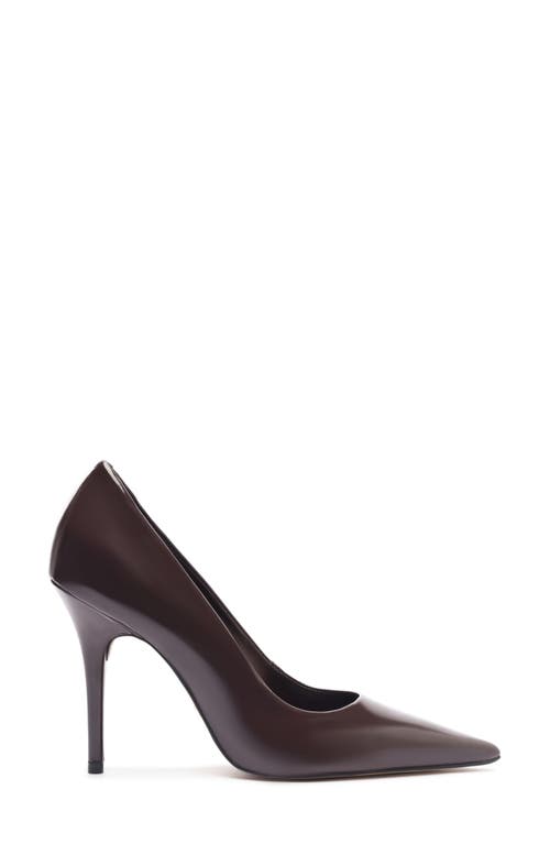 Arezzo Emily Pointed Toe Pump In Brown