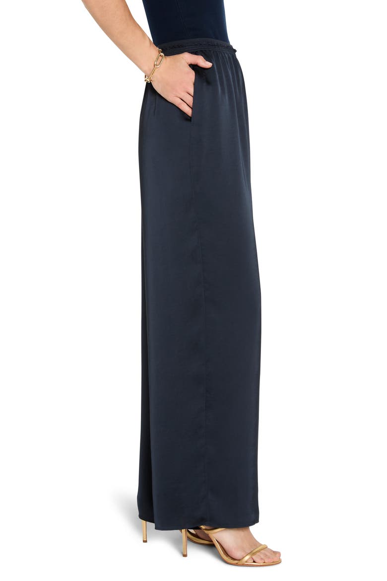 Day Gloss Wide Leg Pull-On Pants, Alternate, color, DARK INDIGO