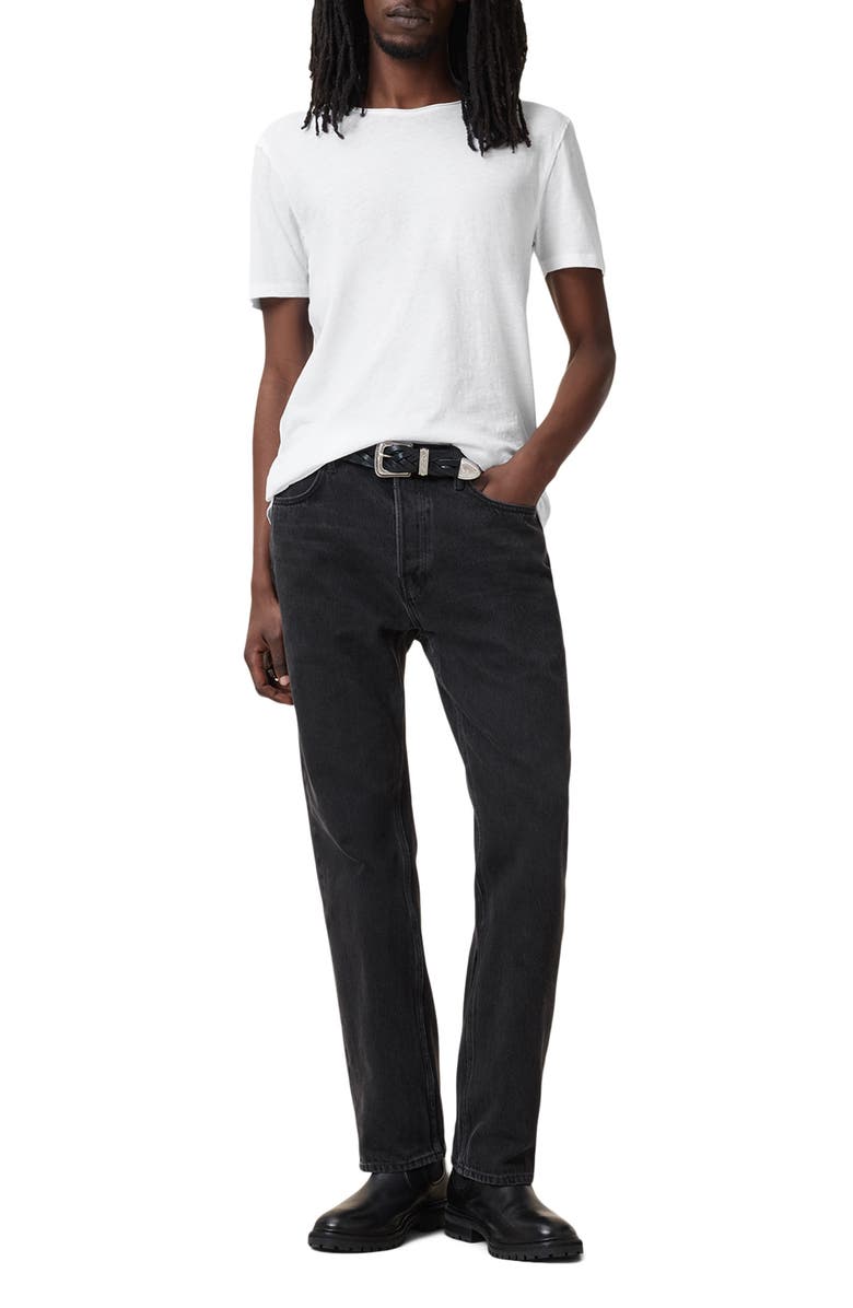 AllSaints Figure Cotton T-Shirt, Alternate, color, Optic White