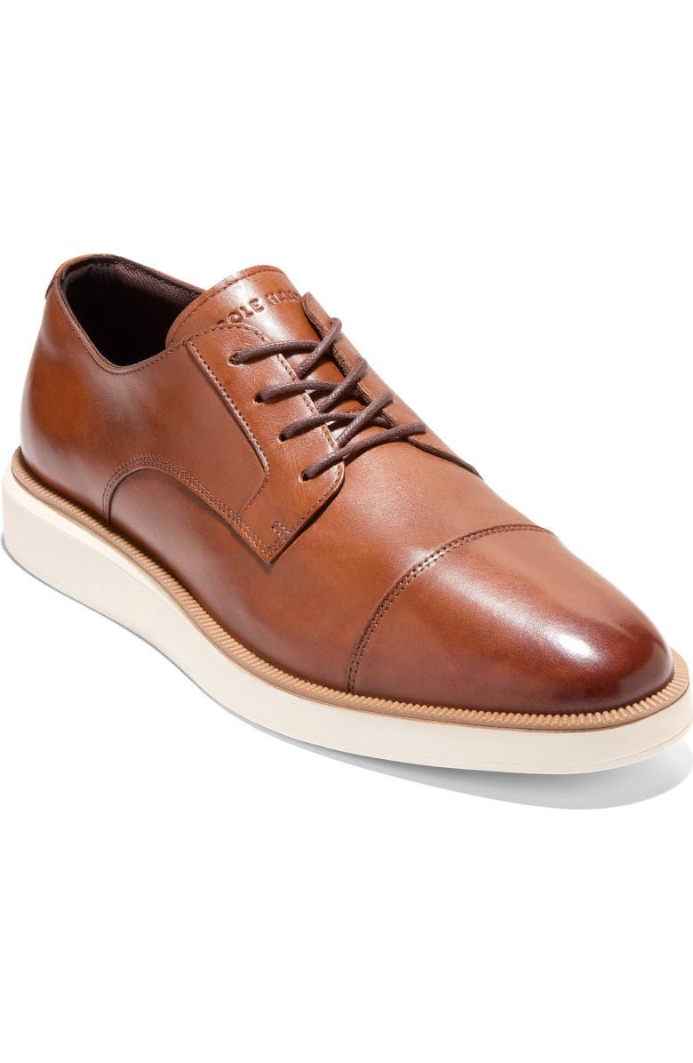 Cole Haan Davidson Grand Cap Toe Derby Sneaker, Main, color, British Tan / Ivory