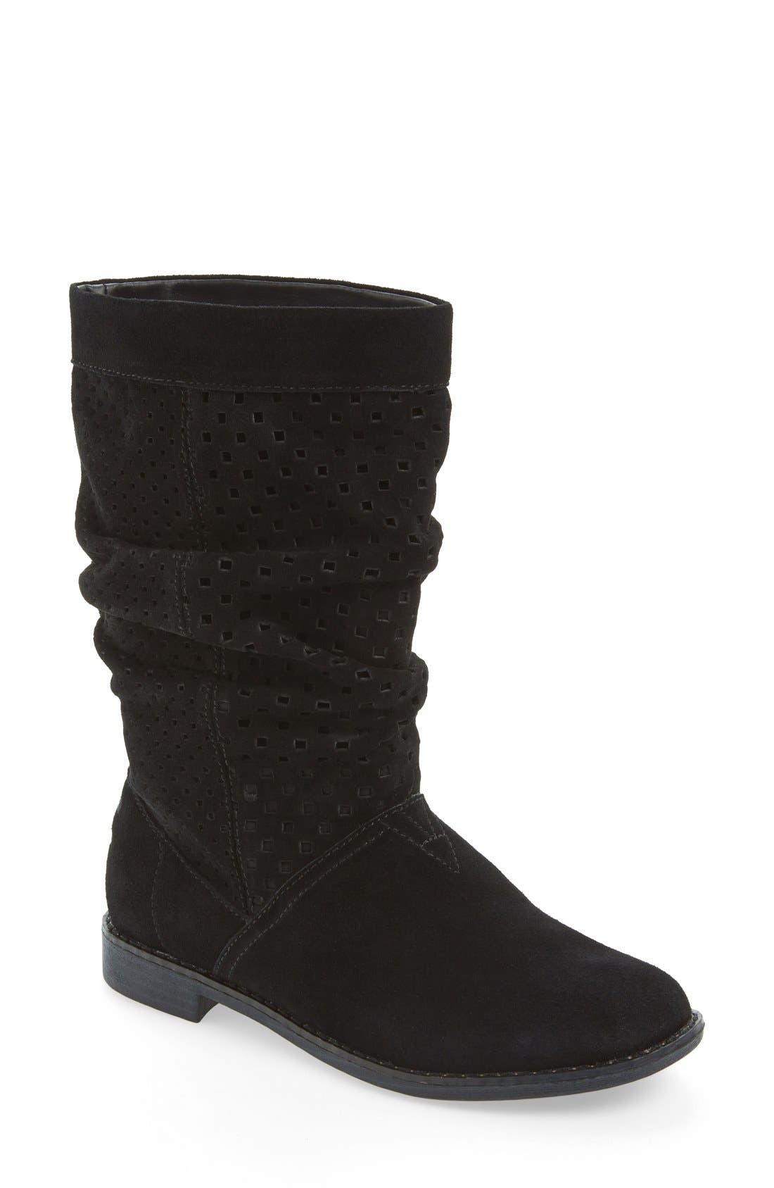 TOMS 'Serra' Perforated Slouch Boot, Main, color, 