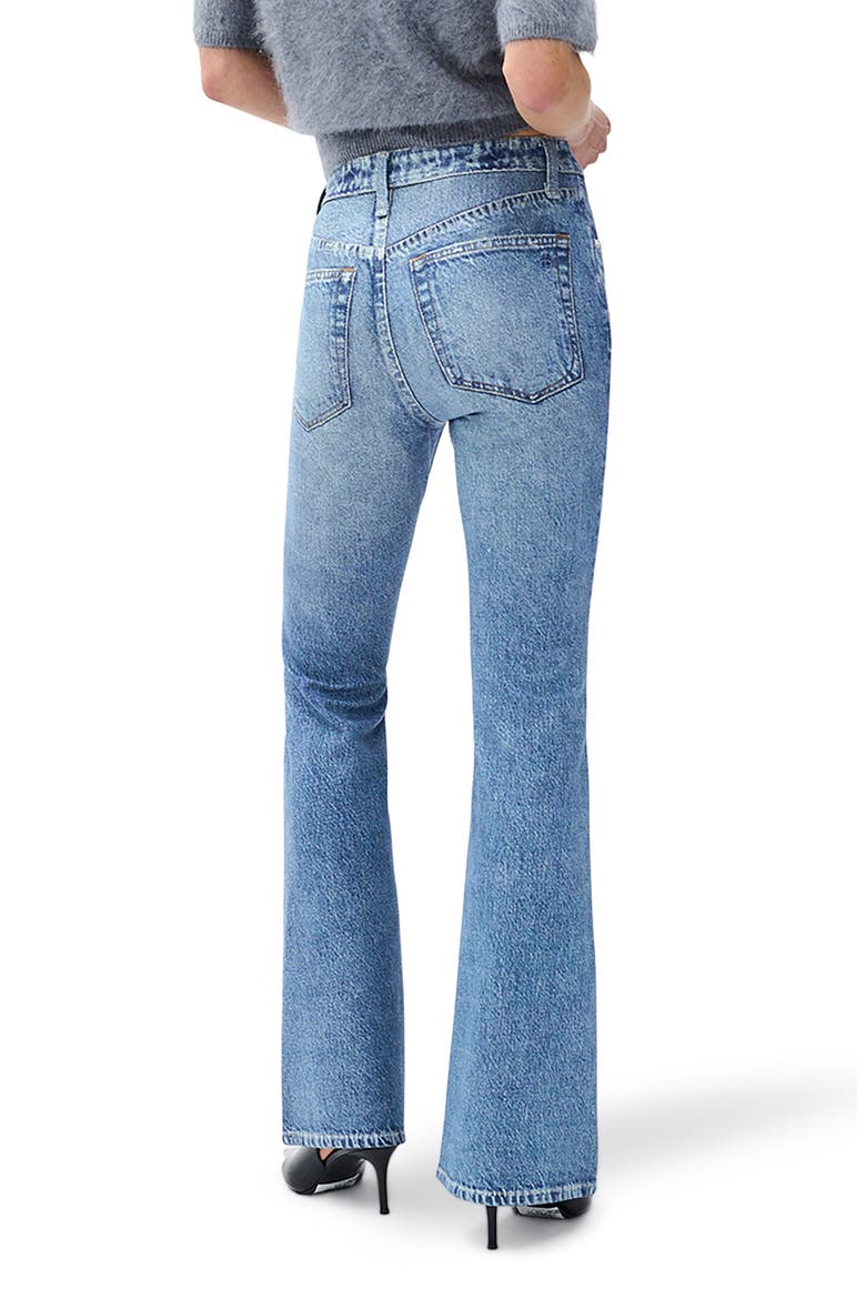 rb Miramar Ponte Dahlia Mid Rise Flare Jeans, Alternate, color, MINET