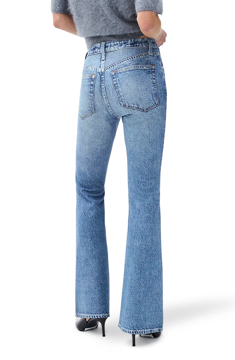 rag & bone Miramar Ponte Dahlia Mid Rise Flare Jeans, Alternate, color, Minet