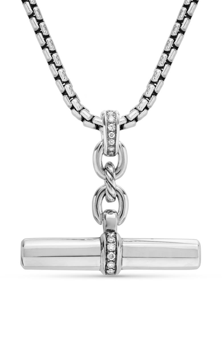 David Yurman Lexington E/W Barrel Pendant, Main, color,