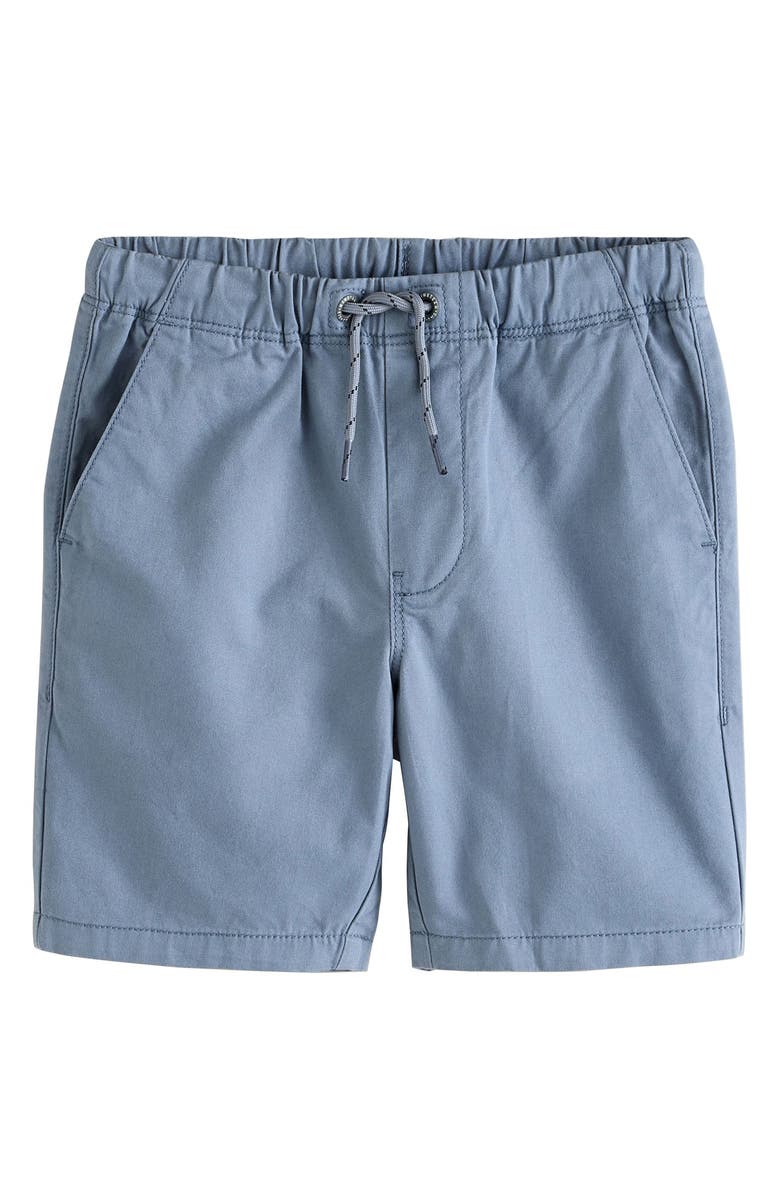 NEXT Kids' Light Blue Cotton Drawstring Shorts, Main, color, 