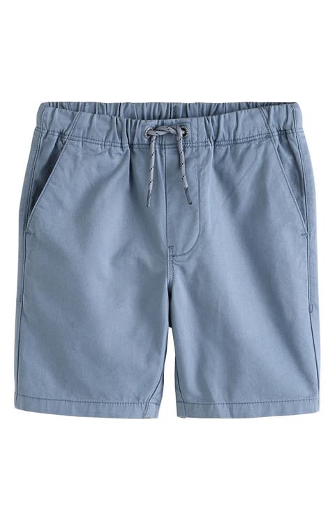 Kids' Light Blue Cotton Drawstring Shorts (Little Kid & Big Kid)
