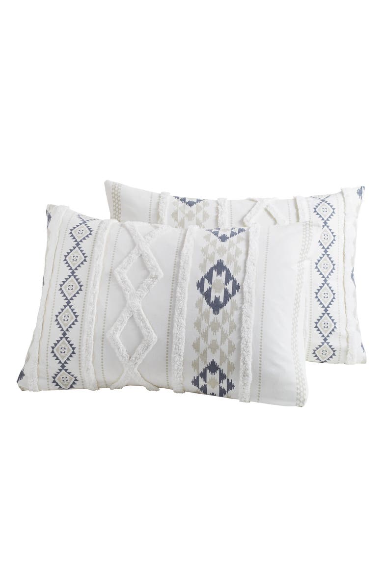 Peri Home Geo Stripe Chenille Tufted Comforter & Shams Set, Alternate, color,
