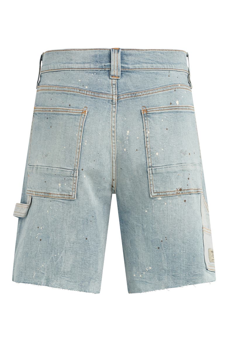 Carpenter Denim Shorts, Alternate, color, SIDE STREET