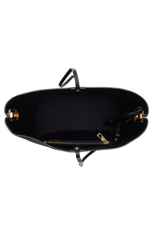 Stuart Weitzman 50/50 Bucket Bag In Black