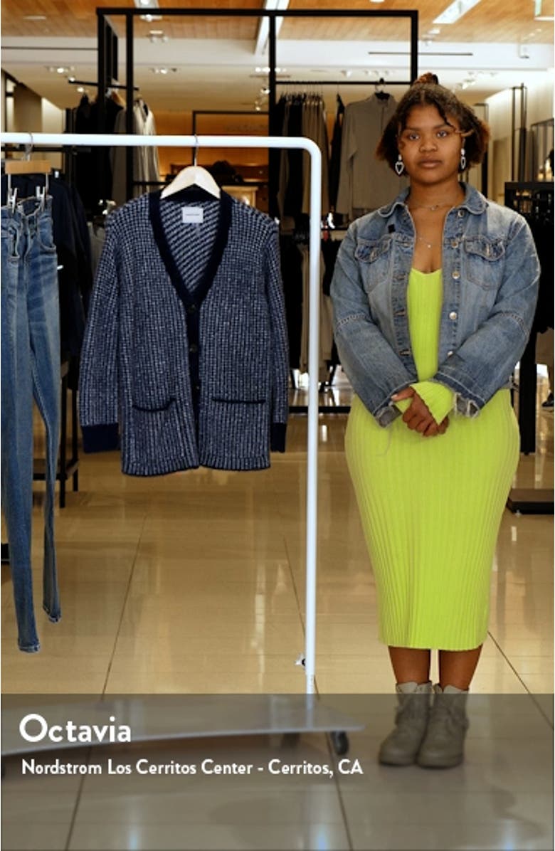 Houndstooth Eyelash Knit Cardigan, sales video thumbnail