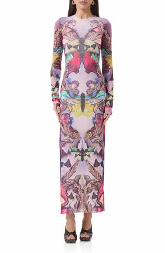 Didi Long Sleeve Mesh Maxi Dress