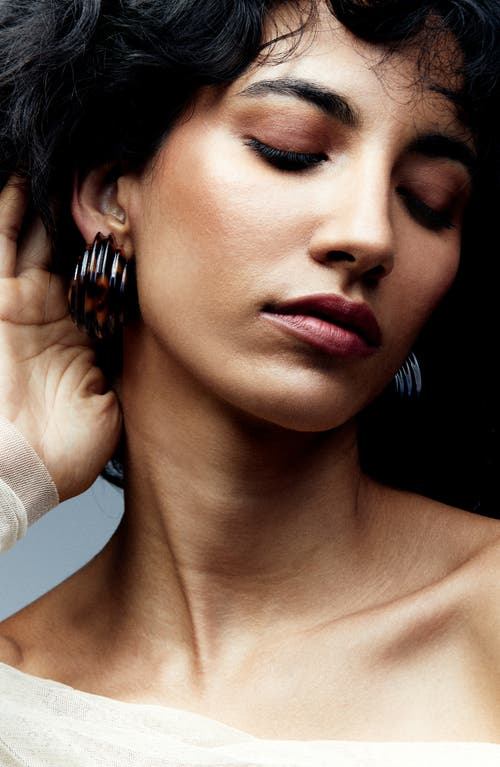 Julietta X Cassetto Jc3 Resin Clip-on Earrings In Tortoise