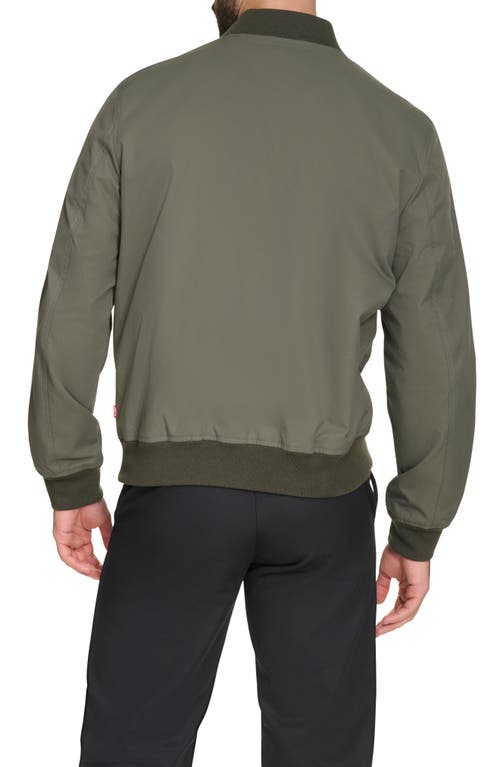 Levi's Oxford Water Resistant Bomber Jacket In Thyme