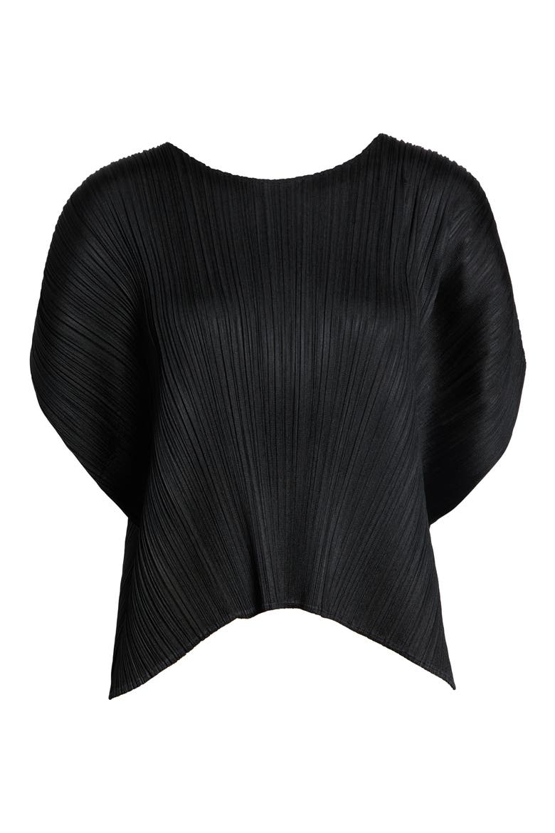 Monthly Colors July Pleated Top, Main, color, BLACK