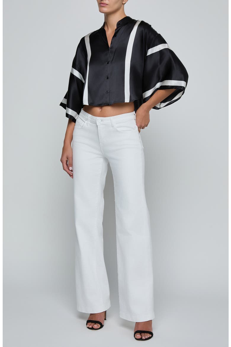 Joanne Wide Leg Jeans, Alternate, color, BLANC