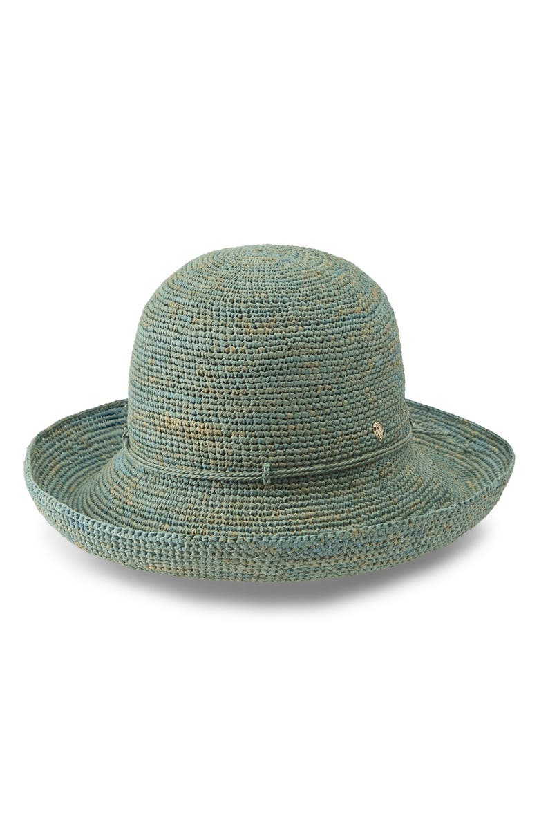 Helen Kaminski Provence 10 Packable Raffia Hat, Alternate, color, Seaglass