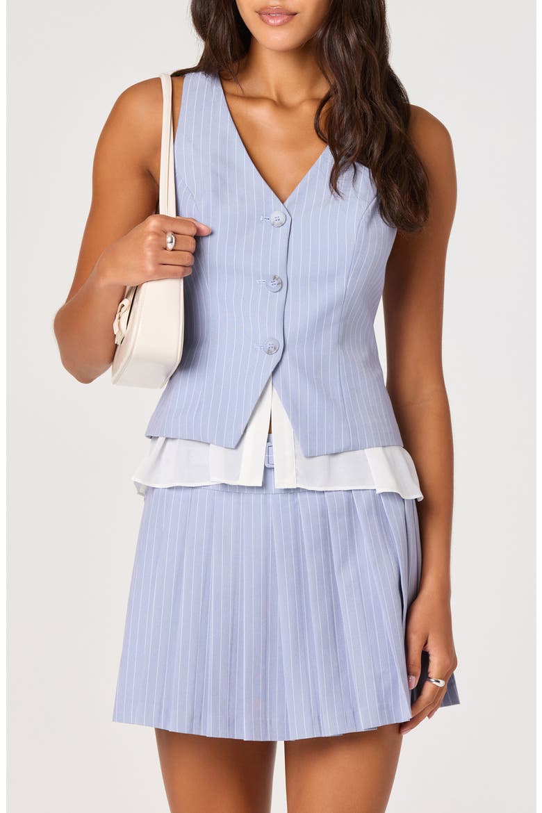 Nabiel Layer Waistcoat, Main, color, BLUE STRIPE