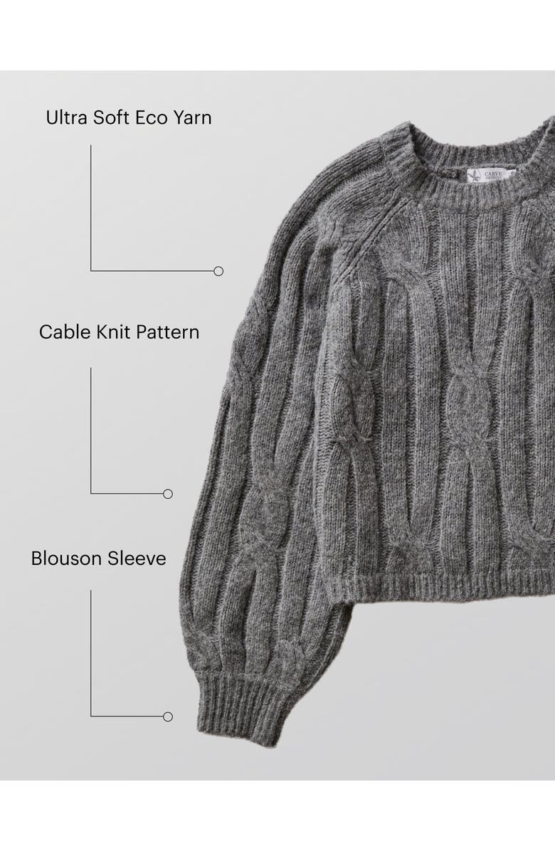 Carve Designs Eloise Wool Sweater, Alternate, color, Camel