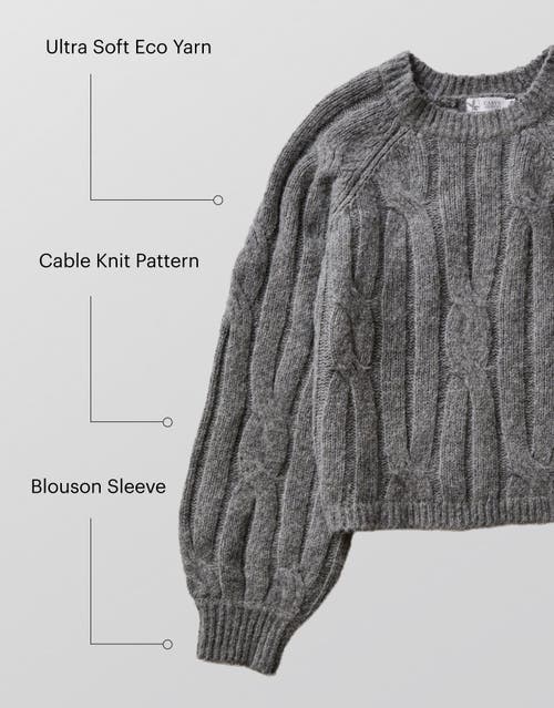 Carve Designs Eloise Wool Sweater In Gray