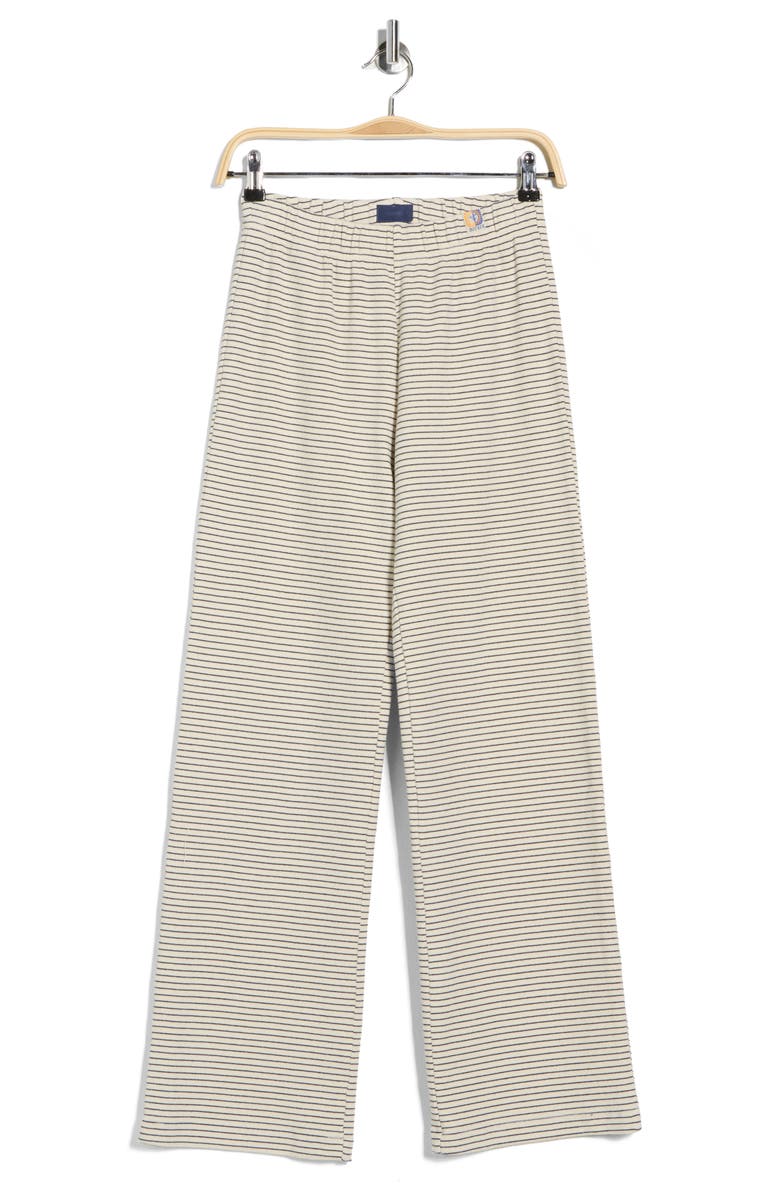 MOTHER The Quickie Greaser Stripe Ankle Wide Leg Knit Pants, Main, color, 