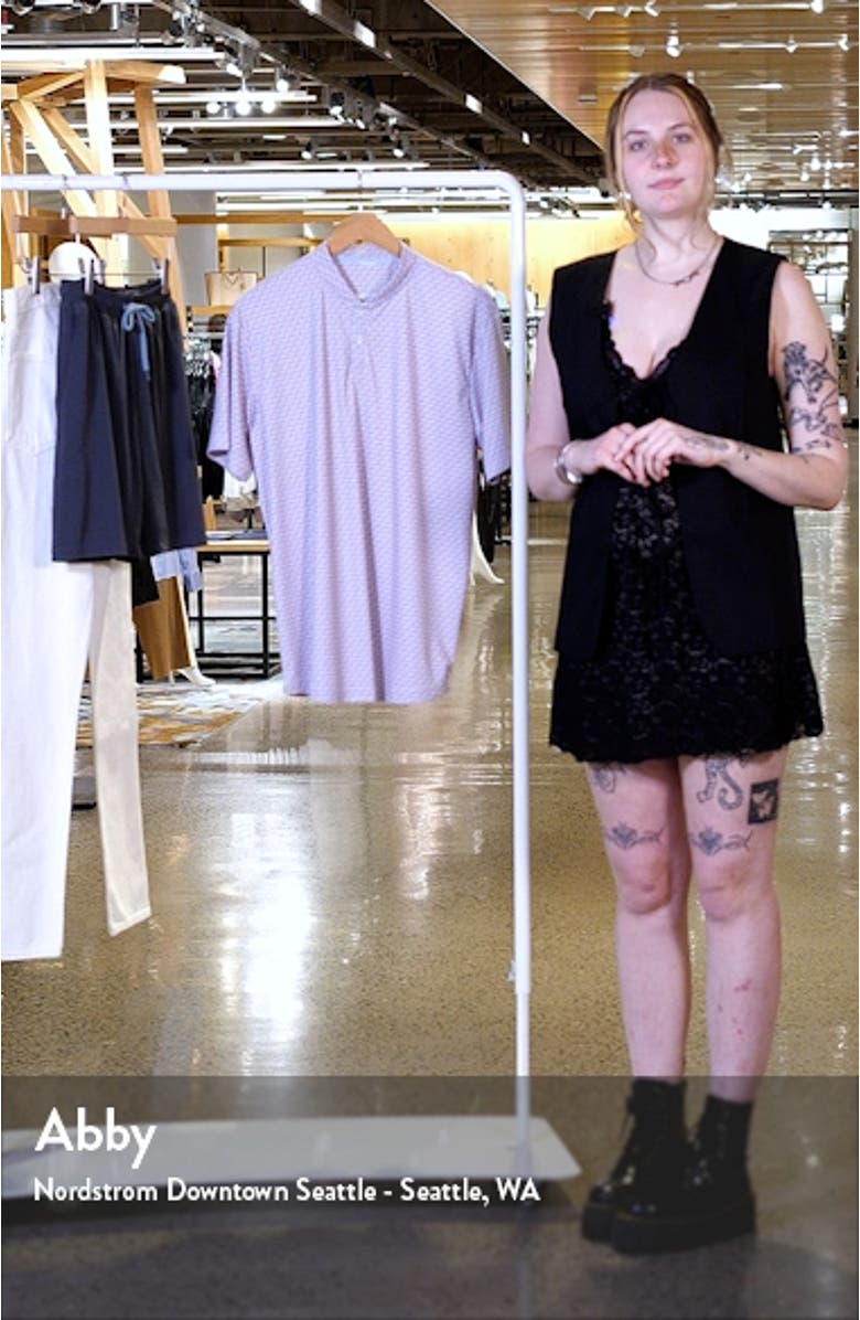 Toftner Flip Flop Print Blade Collar Golf Polo, sales video thumbnail