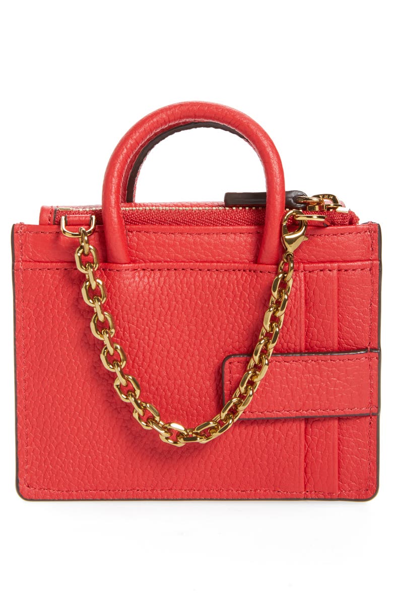 MCM Milla Mini Bag Card Case, Alternate, color,