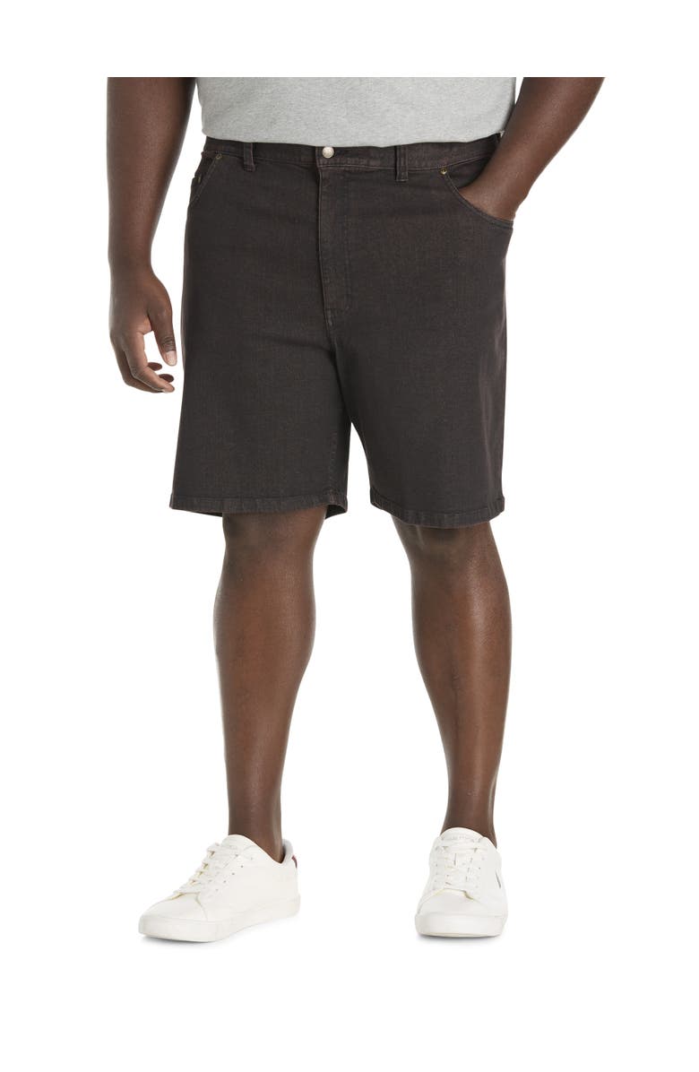 Harbor Bay by DXL Big & Tall Continuous Comfort Stretch Jean Shorts, Main, color, Black