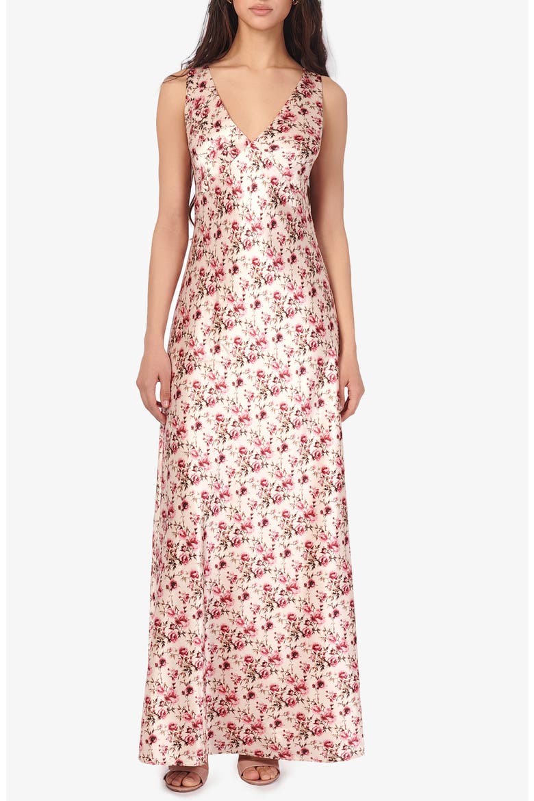 Sinclaire Maxi Sundress, Main, color, CAMELLIA DITSY