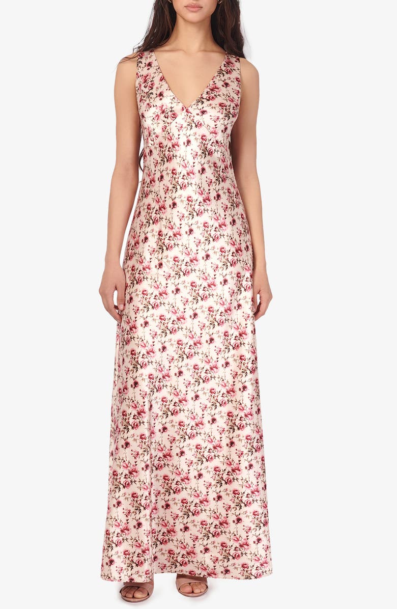 CAMI NYC Sinclaire Maxi Sundress, Main, color, Camellia Ditsy