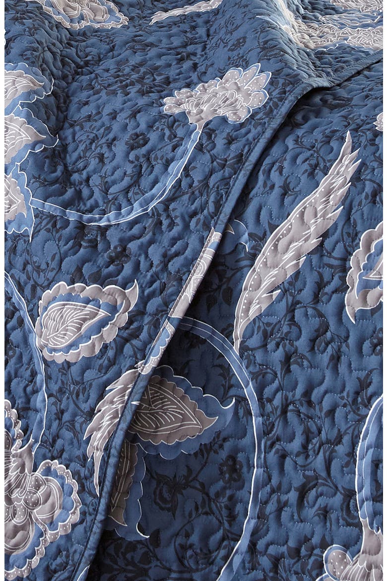 Full/Queen Sized Luxury Premium Collection Ultra-Soft Quilt Cover Set - Floral Blue, Alternate, color, FLORAL BLUE