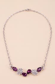 Modenaire Crystal Drop Pendant Necklace