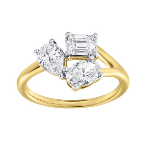 Mysaria 14K Gold Lab Grown Diamond Ring - 1.5 Ct