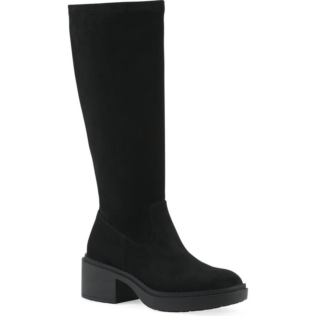 White Mountain Footwear Marcella Knee High Boot In Black