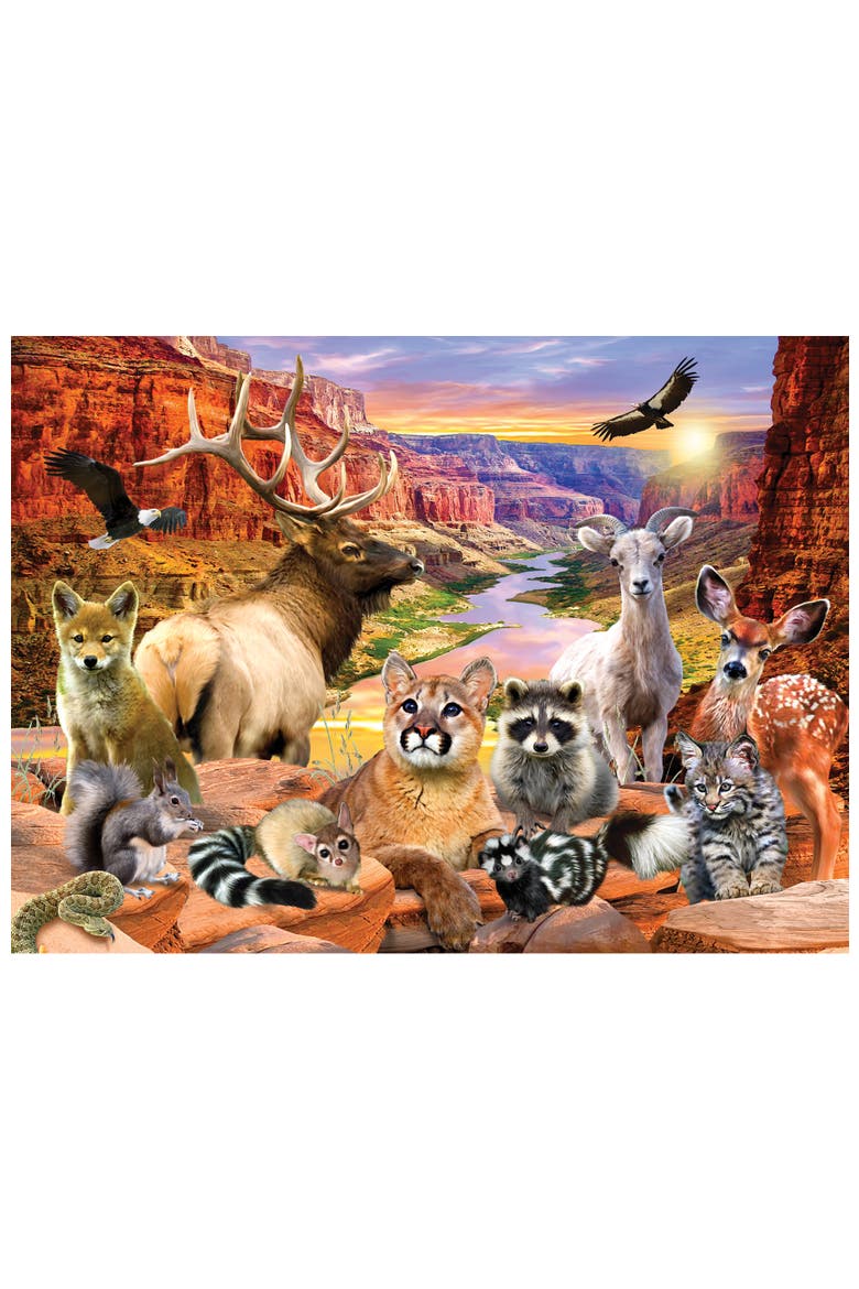 Wildlife of Grand Canyon 100pc Puzzle, Alternate, color, Multicolor