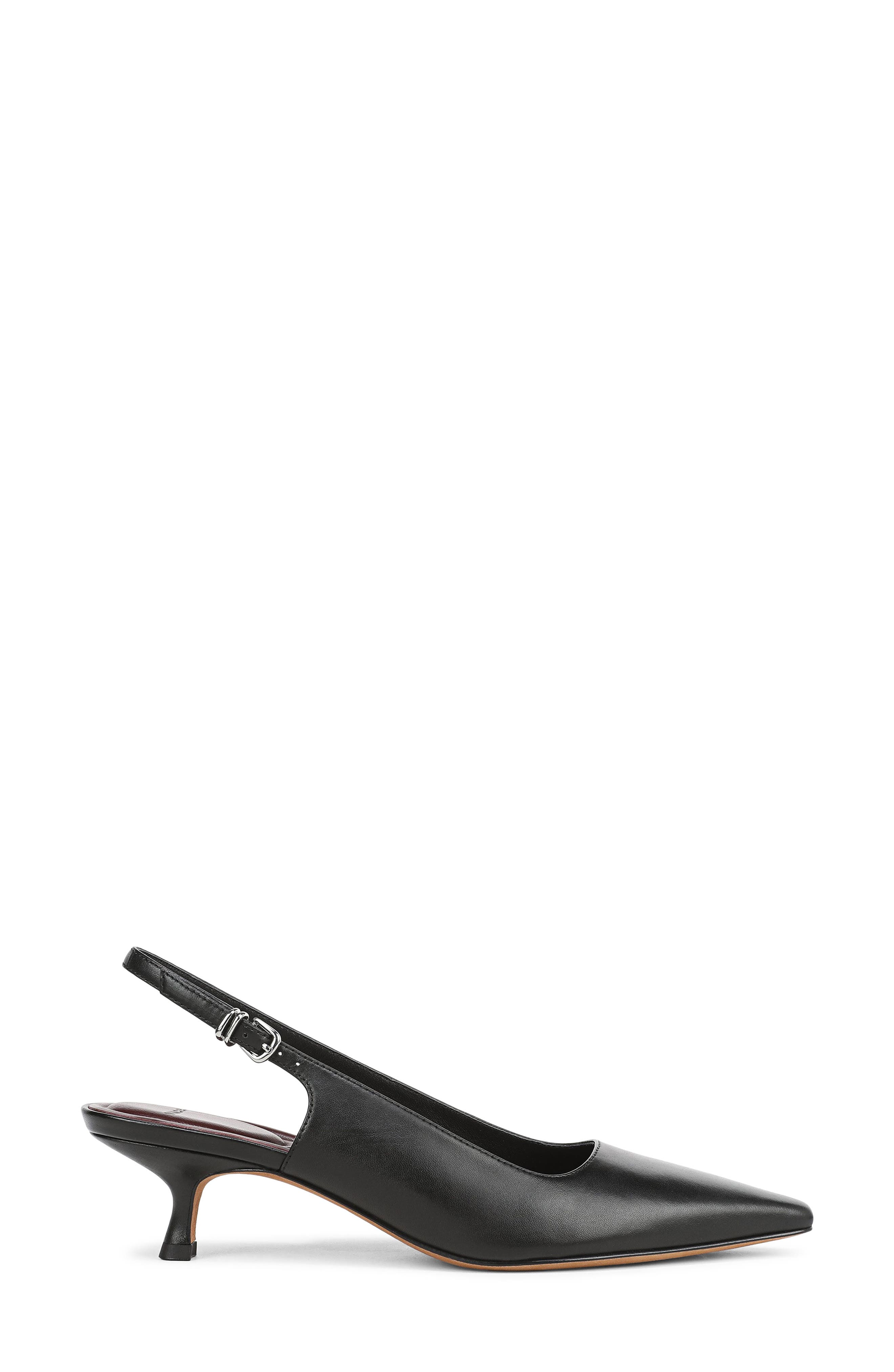 Vince Sabra Slingback Kitten Heel Pump, Alternate, color, Black