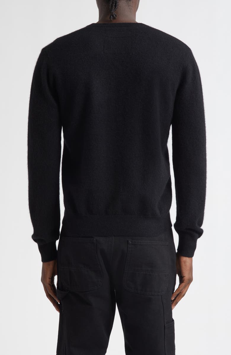 FRENCKENBERGER Mini Cashmere V-Neck Sweater, Alternate, color, Black