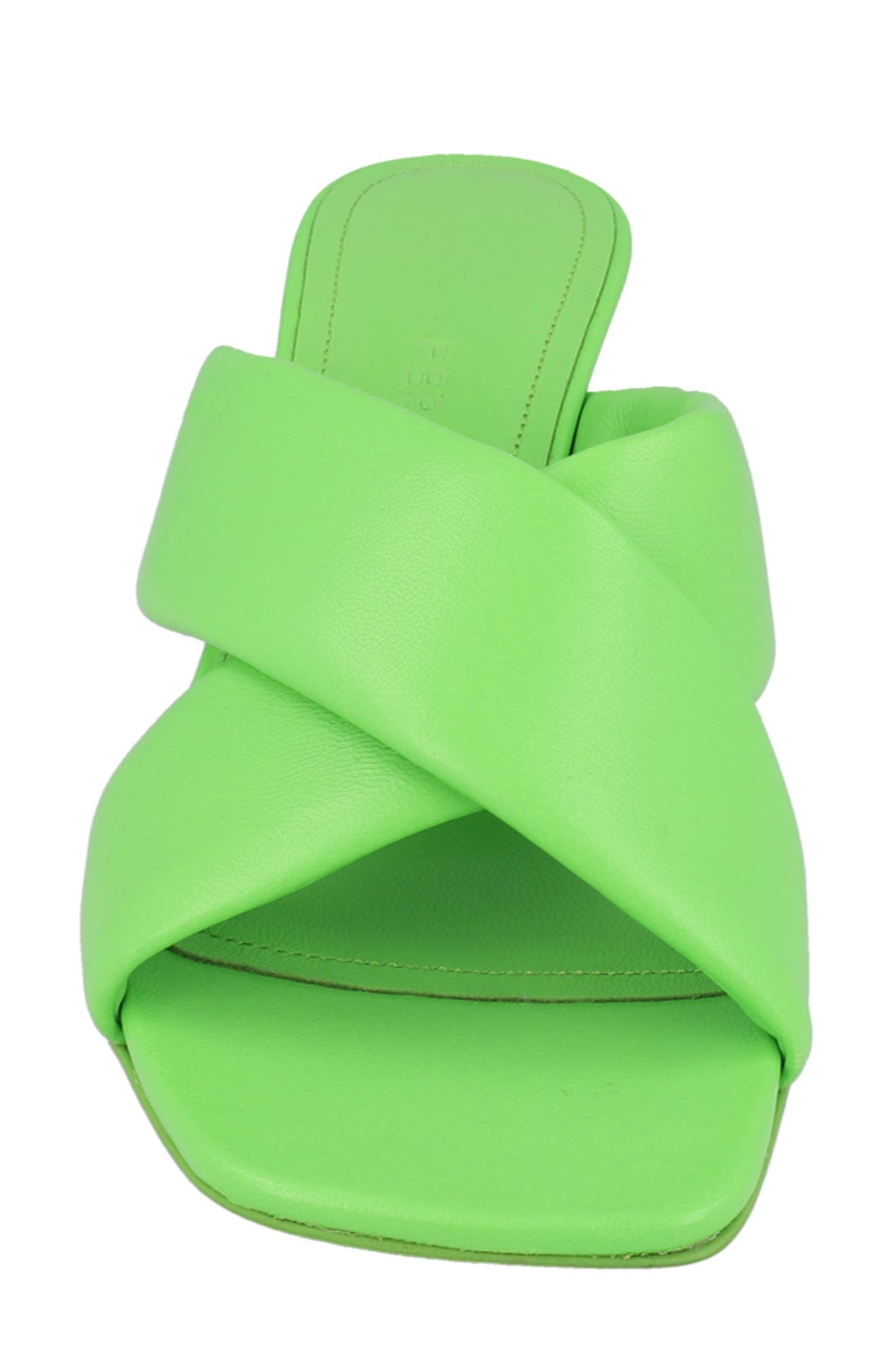 FERRAGAMO Crossover Slide Sandal, Alternate, color, Green