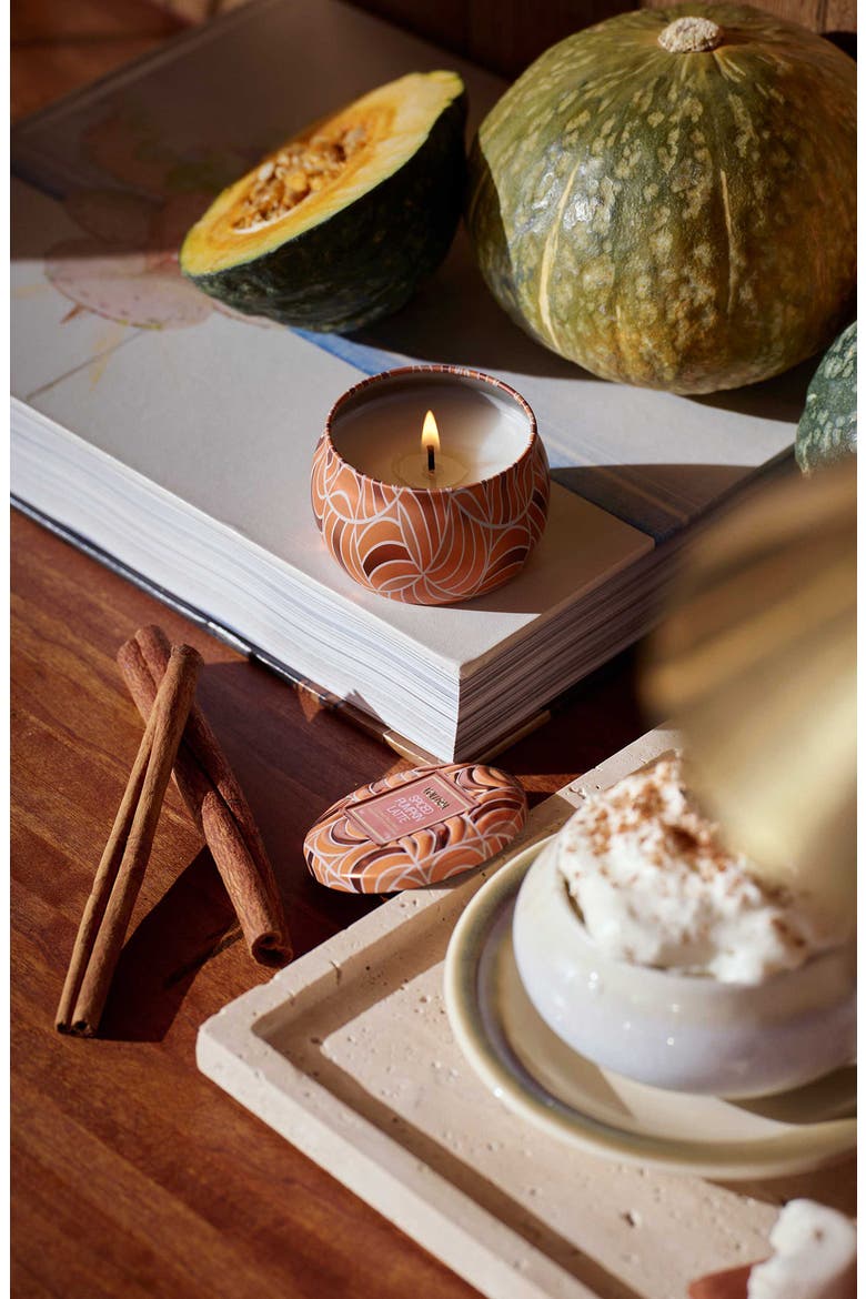 Mini Spiced Pumpkin Latte Candle, Alternate, color, ORANGE